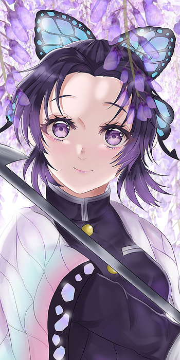 Wisteria Whisper — Shinobu (Demon Slayer) , Anime, Demon Slayer: Kimetsu no Yaiba HD phone wallpaper