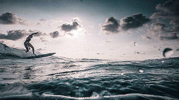 Girl Surfing, Surf Camp Costa Rica HD wallpaper