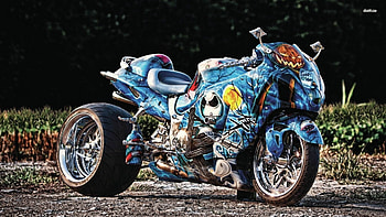 Suzuki Hayabusa Halloween, Halloween, Hayabusa, Suzuki, Bike HD wallpaper