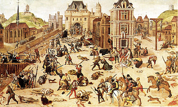 Le massacre de la St Bartélémy, medieval, moyenage, enluminure, historique HD wallpaper