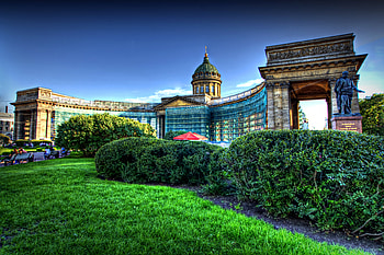 Cities, Architecture, Garden, r, Decorative, Cathedral, St. Petersburg, Saint Petersburg, Kazan, Kazansky HD wallpaper