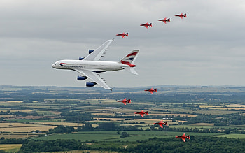 Aircraft, Vehicles, Airbus A380, Airplane, Passenger Plane HD wallpaper