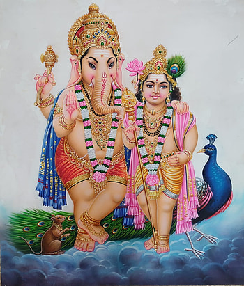 Ganesh and Murugan - Thevar Art Gallery, Vinayagar Murugan HD phone wallpaper