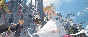 Genshin Impact — Sunlit Cathedral Stroll, Genshin Impact HD wallpaper