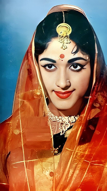 Bharathi, vintage actress HD phone wallpaper