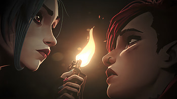 Jinx and Vi, Arcane: League of Legends HD wallpaper