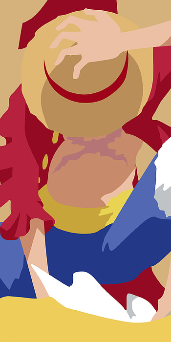 Monkey D. Luffy Minimalist V1, Monkey D. Luffy, minimalist, Anime, One Piece, minimalist anime HD phone wallpaper
