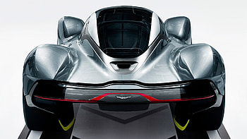 Aston martin valkyrie, sports car, rear HD wallpaper