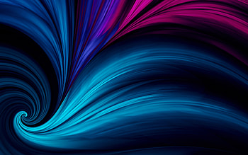 blue waves, dark background, 3D art, abstract art, abstract waves, creative, blue background, blue abstract waves for with resolution . High Quality, Dark Blue Abstract PC HD wallpaper