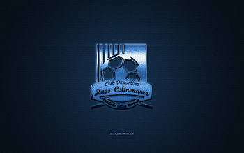 CD Hermanos Colmenares, Venezuelan football club, blue logo, blue carbon fiber background, Venezuelan Primera Division, football, Barinas, Venezuela, CD Hermanos Colmenares logo HD wallpaper