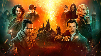 Eddie Redmayne Mads Mikkelsen Jude Law Katherine Waterston Ezra Miller Fantastic Beasts The Secrets of Dumbledore HD wallpaper
