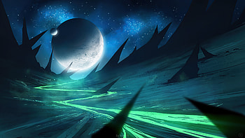 Toxic River , artist, artwork, digital-art, deviantart HD wallpaper
