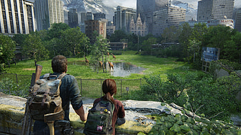 The Last of US Part 1 - Ellie & Joel Zoo, The Last of Us Part I, zoo, Ellie (The Last of Us), Joel (The Last of Us), video game HD wallpaper