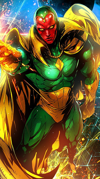 Vision, Vision Comic Superhero HD phone wallpaper