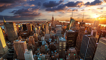 New York, Cities, Architecture, City, View From Above, Skyscrapers, Megapolis, Megalopolis HD wallpaper