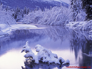 winter lake of happines, winter, lake HD wallpaper