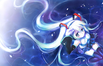 miku, anime, hatsune miku, pretty, cute, girl, twin tails HD wallpaper