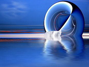Water Wave Ball, 3d and cg, abstract, ball, water, wave HD wallpaper