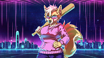 Retrowave Teplye Tona Fox , fox, retrowave, artist, artwork, digital-art HD wallpaper