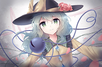 Cute, green eyes, koishi komeiji HD wallpaper