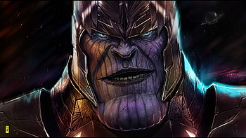 Thanos Digital Artwork, thanos, superheroes, digital-art, artwork, behance, supervillain HD wallpaper