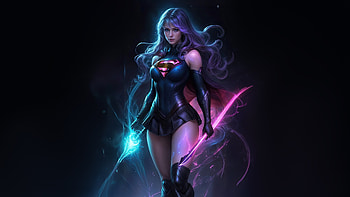 Spectacular Supergirl, supergirl, superheroes, artwork, art, digital-art HD wallpaper