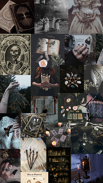 Witch, art, collage HD phone wallpaper