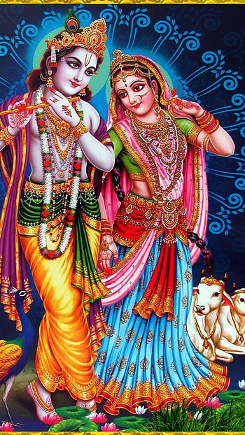 Radha Krishna , Goddess Radha, Lord Krishna HD phone wallpaper