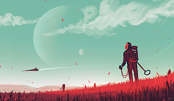 Red Grass Digital Painting Concept Art , artist, artwork, digital-art, concept, deviantart HD wallpaper