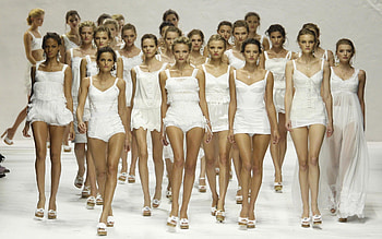 catwalk models, lingerie, models, girls, legs HD wallpaper