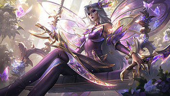 Faerie Court Katarina Prestige Skin LoL Splash Art, Video Game, League Of Legends, Katarina (League Of Legends) HD wallpaper