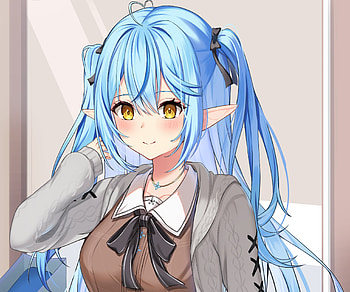 Yukihana Lamy, hololive, Yukihana Lamy, Anime, Virtual Youtuber HD wallpaper