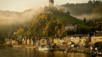 Cochem Castle, Germany HD wallpaper