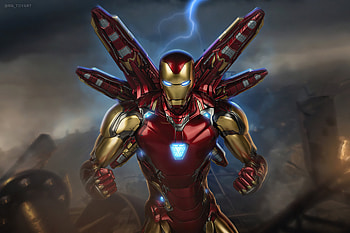 The Iron Man Mark 85 , iron-man, superheroes, artist, artwork, digital-art HD wallpaper