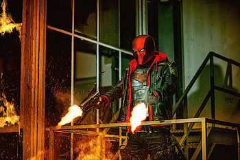 Red Hood Shooting , red-hood, superheroes, artist, artwork, digital-art HD wallpaper