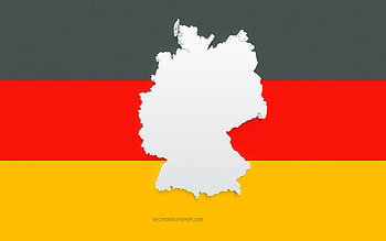 Germany map silhouette, Flag of Germany, silhouette on the flag, Germany, 3d Germany map silhouette, Germany flag, Germany 3d map HD wallpaper