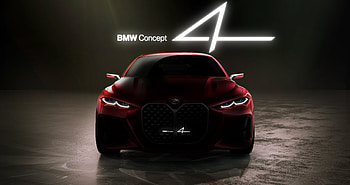 BMW Concept 4, motor show, 2019 HD wallpaper