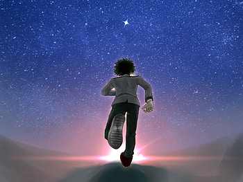 Run, anime boy, Izuku Midoriya, art HD wallpaper