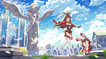 Genshin Impact , Anime-inspired art, Vibrant colors, Enchanting landscapes HD wallpaper