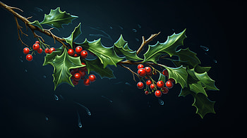 Holiday Mistletoe - Christmas Plant Background, mistletoe, Christmas, nature, plant HD wallpaper