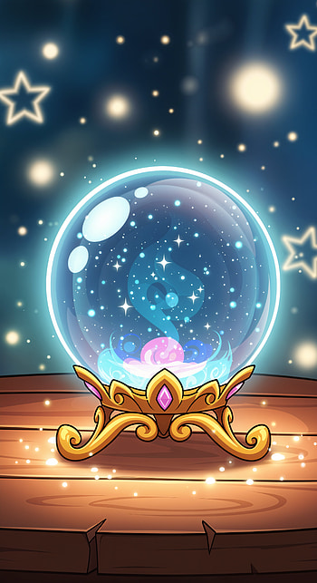 Mystic Crystal Ball Glow – Enchanting , magic, Stars, glow HD phone wallpaper