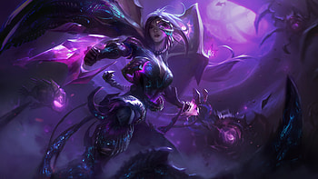 Kai'Sa Purple Background League Of Legends HD wallpaper