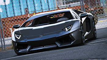 Lamborghini Aventador, LibertyWalk tuning, Add-on perfection, Template for customization HD wallpaper