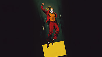 The Joker Dramatic Fall, joker, superheroes, artwork, art, digital-art HD wallpaper
