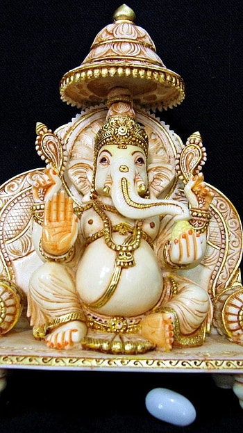 Best Ganesh, White Marble, Ganesh Statue HD phone wallpaper