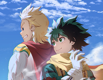 Mirio & Midoriya, Izuku Midoriya, Mirio Togata, Anime, My Hero Academia HD wallpaper