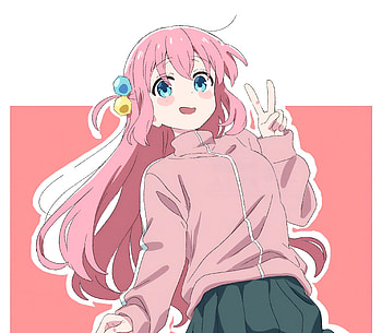 Hitori Gotou in Pink – Bocchi the Rock! Anime, Anime, Bocchi the Rock!, Hitori Gotou HD wallpaper