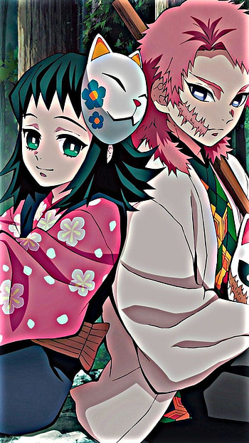 Sabito and Makomo, kny HD phone wallpaper