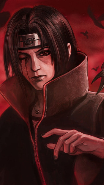 Itachi, Red Theme HD phone wallpaper