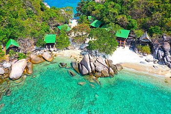 Tao Thong beach, Funky Turtle, Crystal clear waters, Southwest Koh Tao HD wallpaper